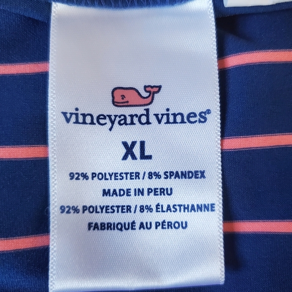 Vineyard Vines Blue and Pink Striped Swim Trunks - Picture 4 of 6